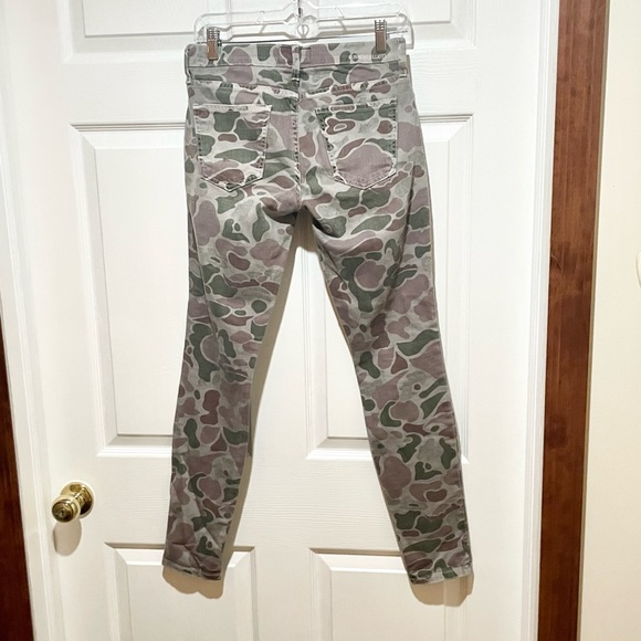 Current/Elliott The Ankle Skinny Y2K Low Rise Camouflage Jeans - Picture 3 of 5